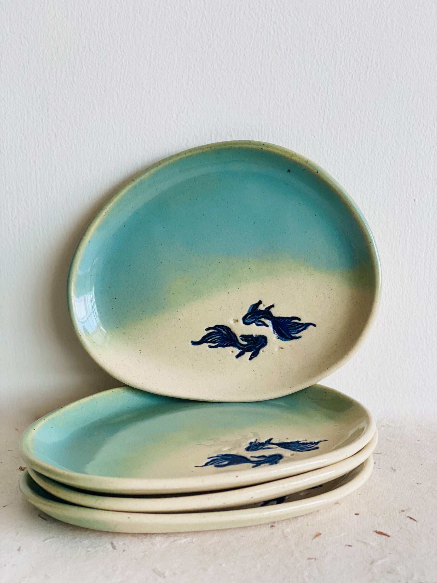 Ocean Drift Tea Plate