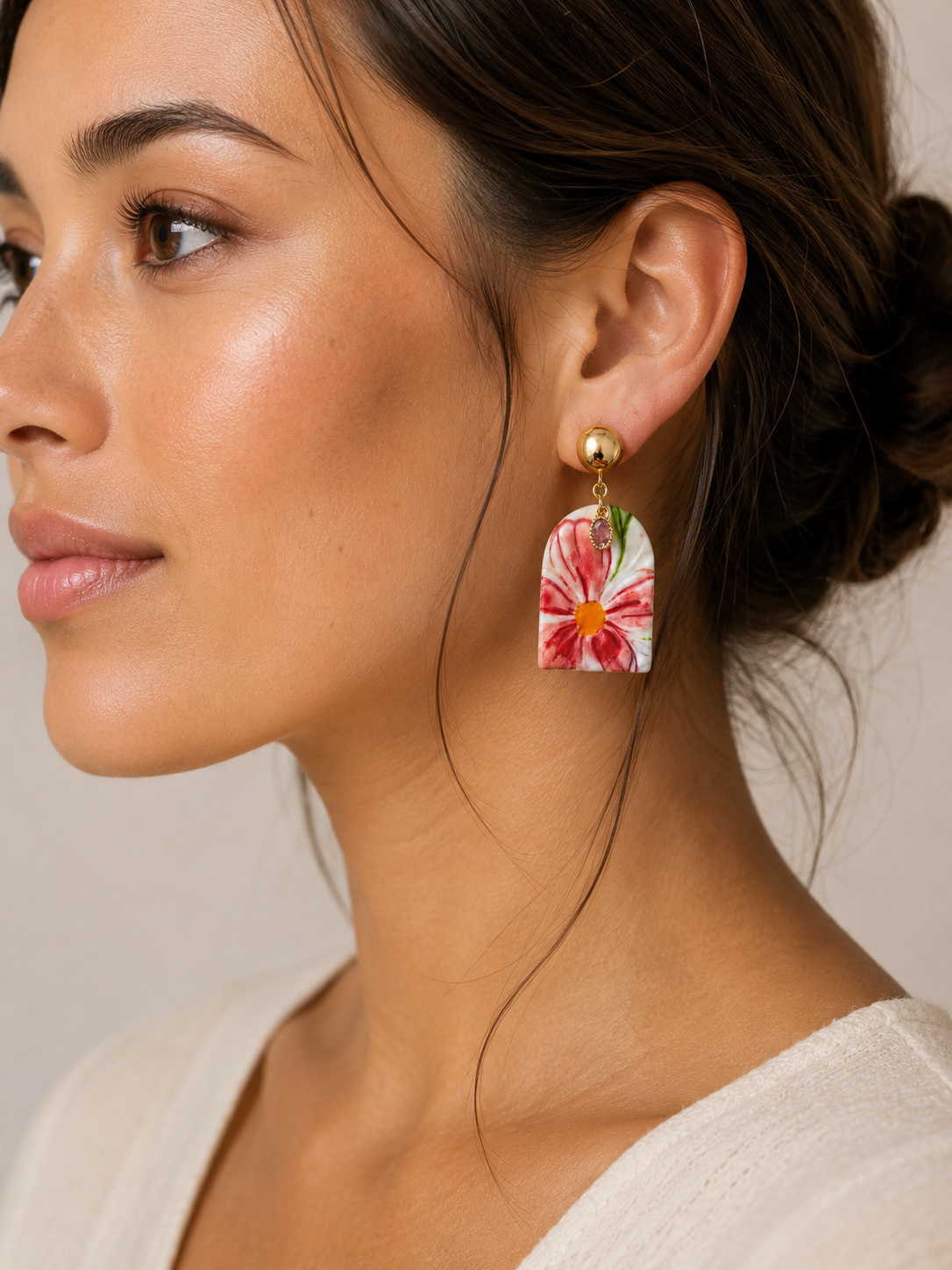 Porcelain Earrings- #19