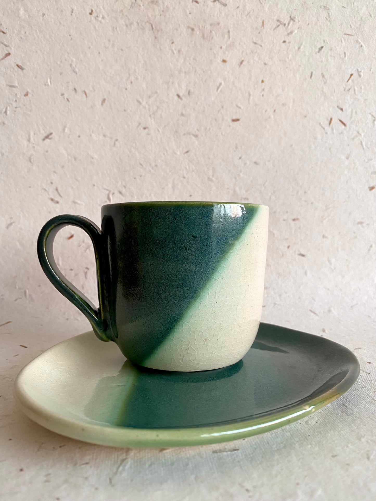 Emerald Dust Mug & Tea plate