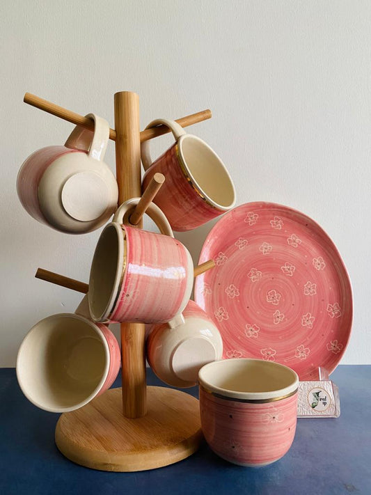Ruby Blossom Mugs