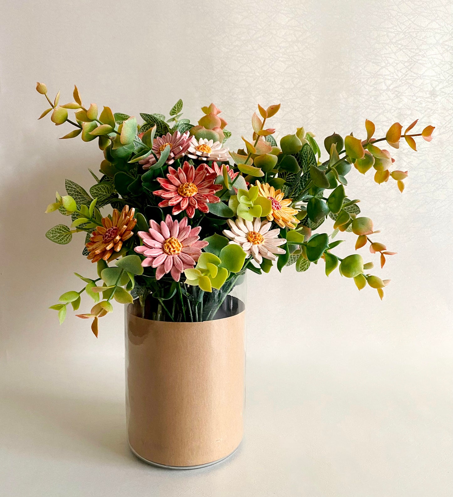 Ceramic Double Daisies