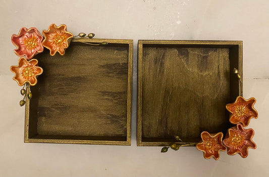 Ceramic Flower Tray (Square)