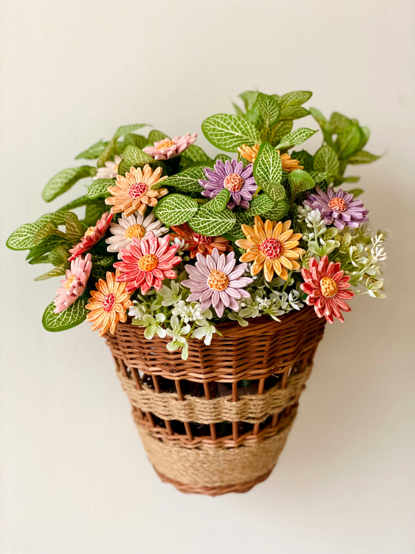 Ceramic Double Daisies