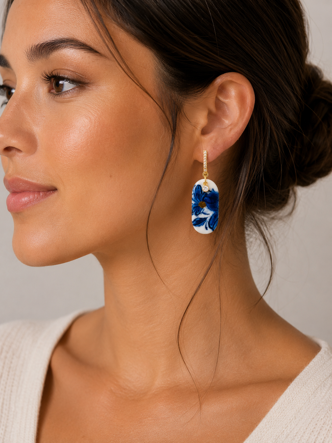 Porcelain Earrings- #21