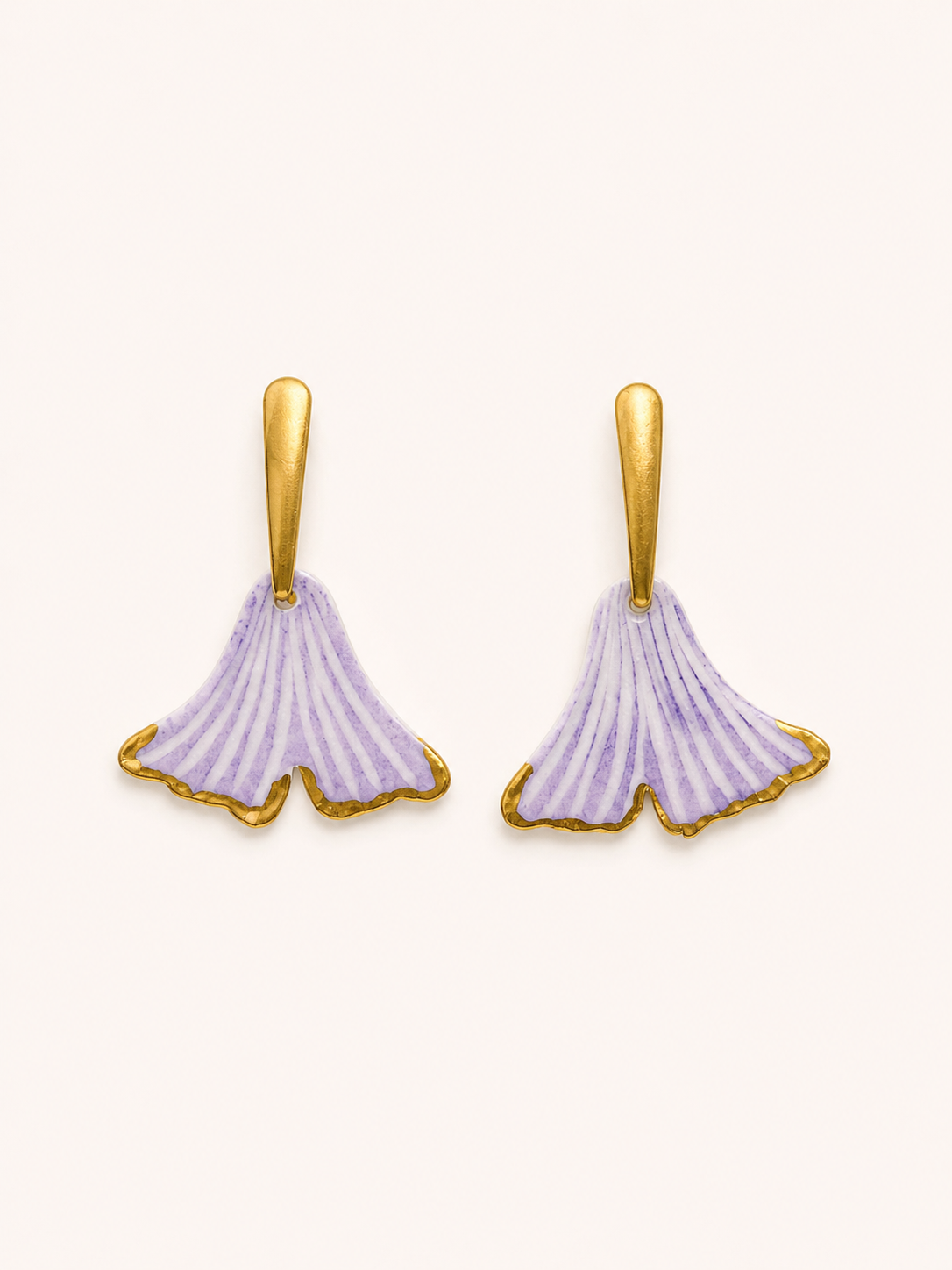 Floral Porcelain Earrings - #14