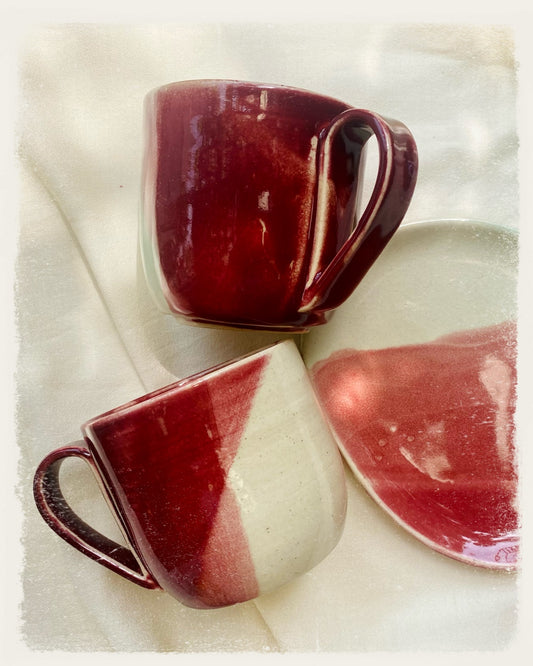 Burgundy Bliss Mug & Tea plate