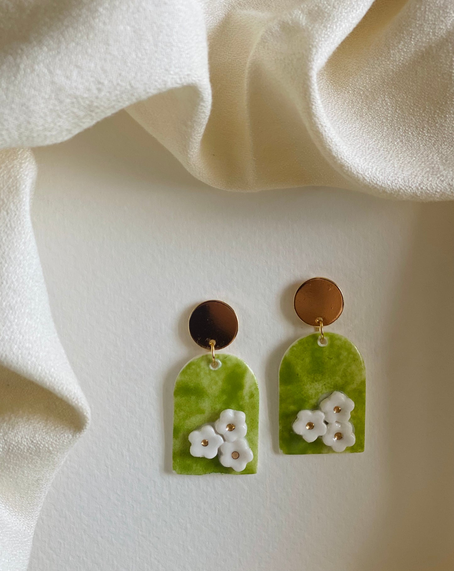 Porcelain Earrings- #02