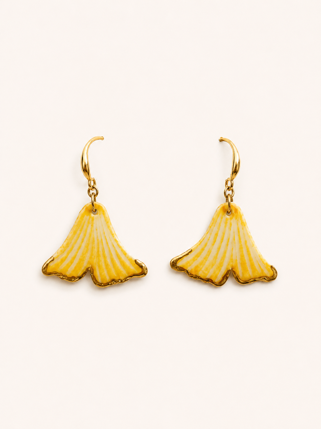 Floral Porcelain Earrings - #14