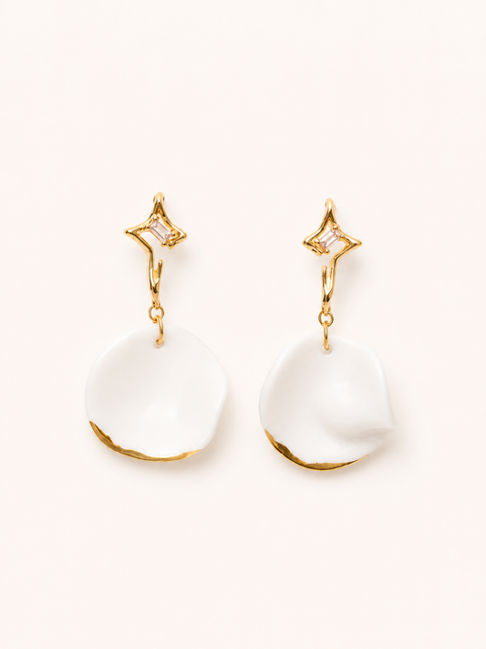 Porcelain Earrings- #17