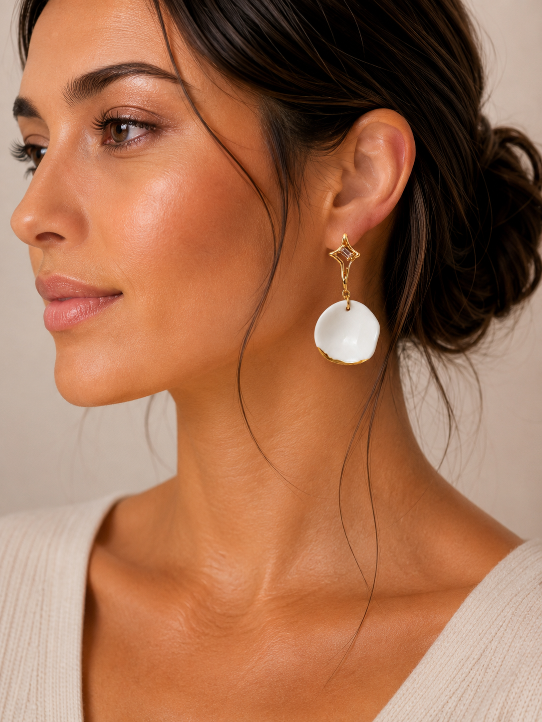 Porcelain Earrings- #17
