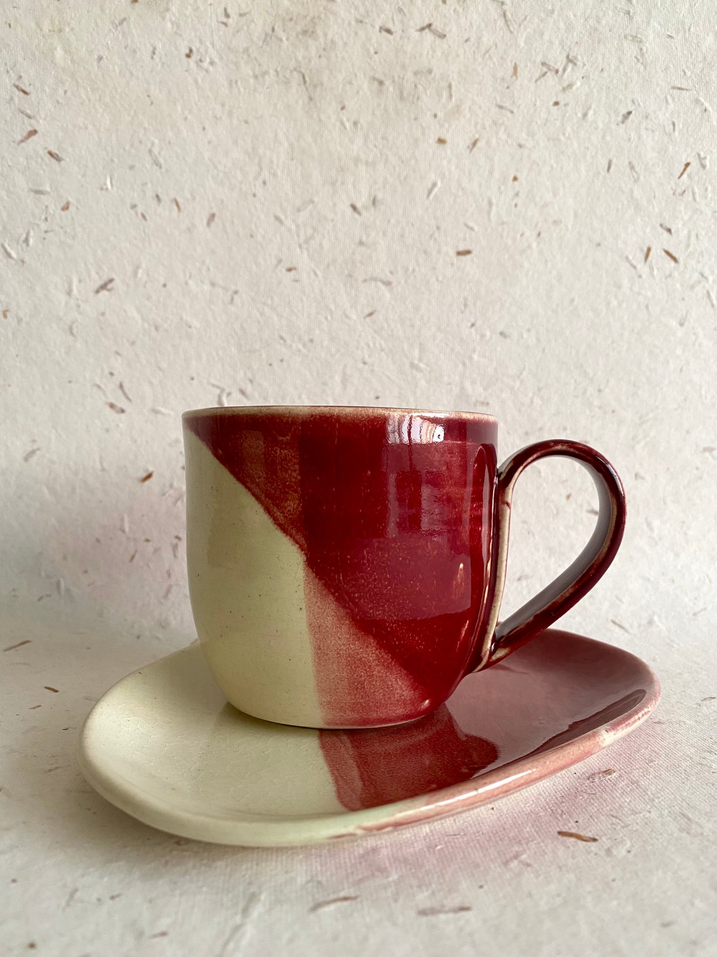Burgundy Bliss Mug & Tea plate