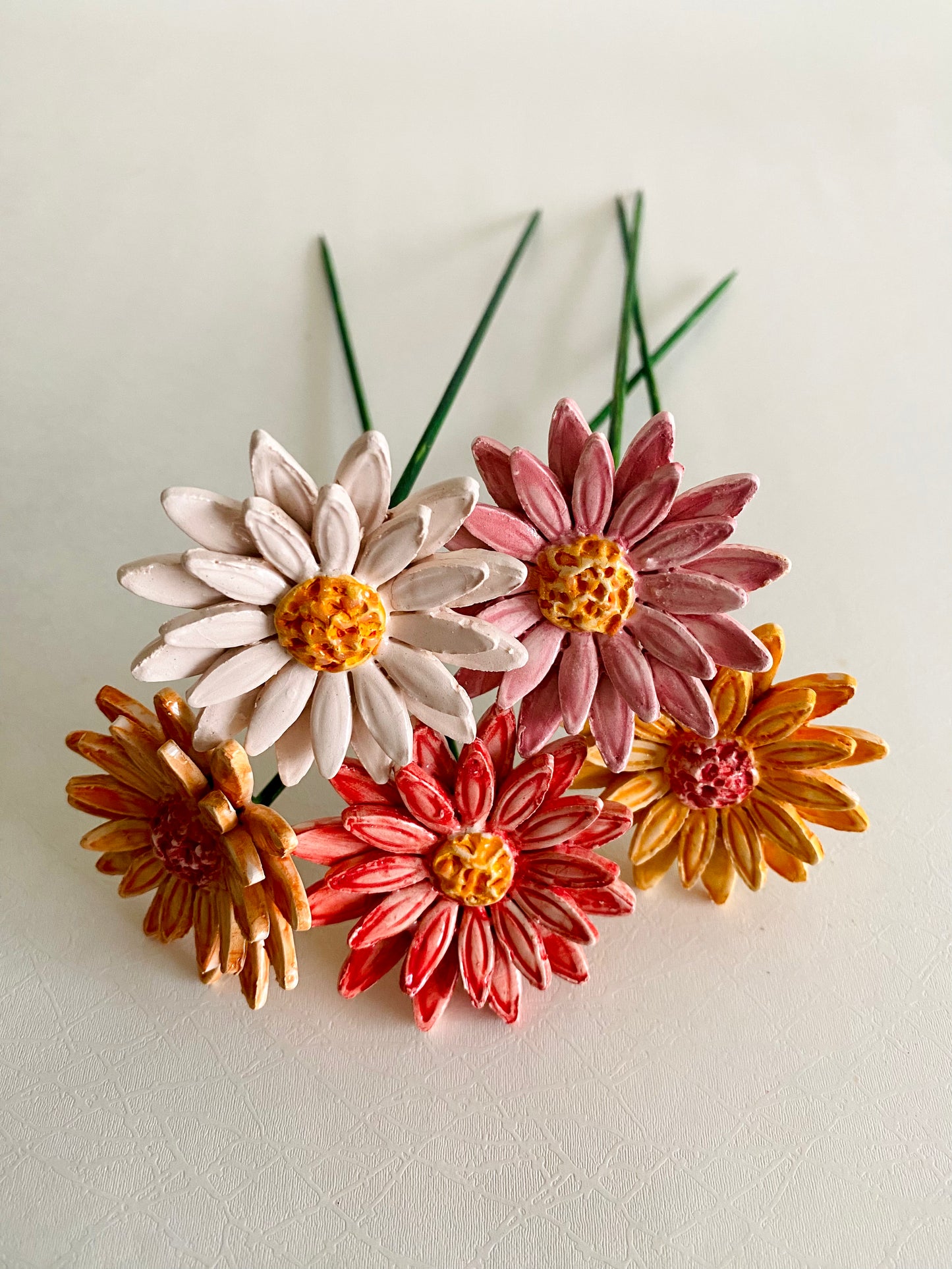Ceramic Double Daisies